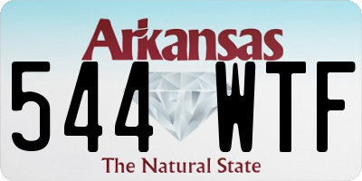 AR license plate 544WTF