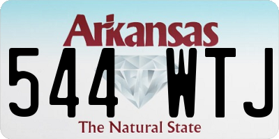 AR license plate 544WTJ