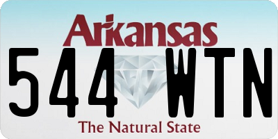AR license plate 544WTN