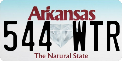 AR license plate 544WTR
