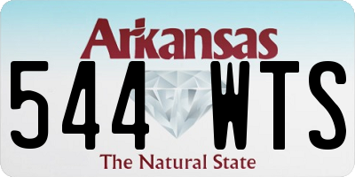 AR license plate 544WTS