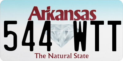 AR license plate 544WTT