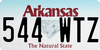 AR license plate 544WTZ