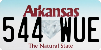 AR license plate 544WUE