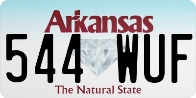 AR license plate 544WUF