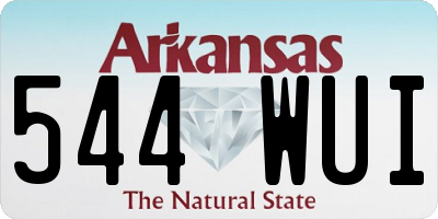 AR license plate 544WUI