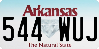 AR license plate 544WUJ