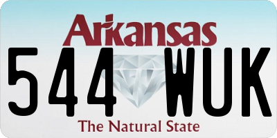 AR license plate 544WUK