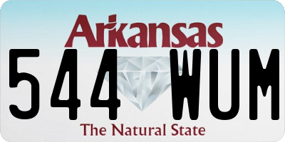AR license plate 544WUM