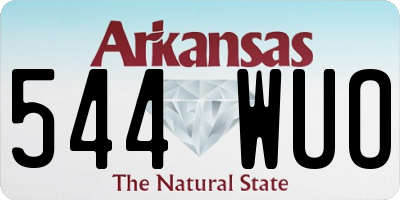 AR license plate 544WUO
