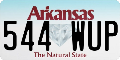 AR license plate 544WUP
