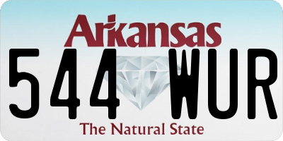 AR license plate 544WUR