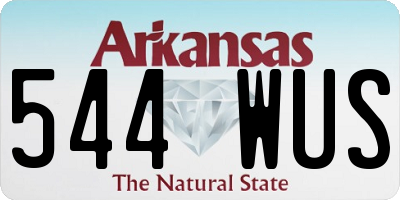 AR license plate 544WUS