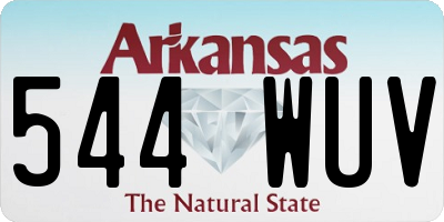 AR license plate 544WUV