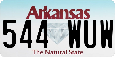 AR license plate 544WUW
