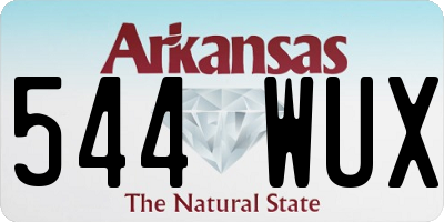 AR license plate 544WUX