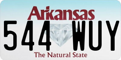 AR license plate 544WUY