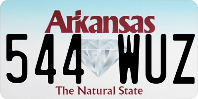 AR license plate 544WUZ
