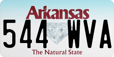 AR license plate 544WVA