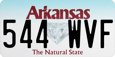 AR license plate 544WVF