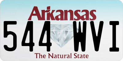 AR license plate 544WVI