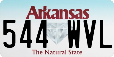 AR license plate 544WVL