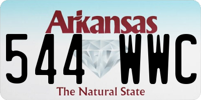 AR license plate 544WWC