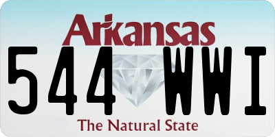 AR license plate 544WWI