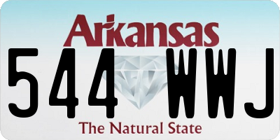 AR license plate 544WWJ