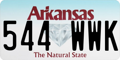 AR license plate 544WWK