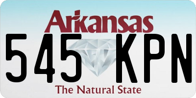 AR license plate 545KPN