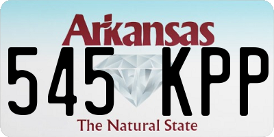 AR license plate 545KPP