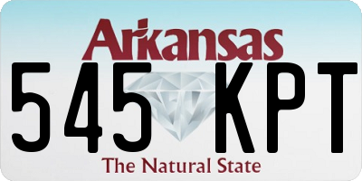 AR license plate 545KPT