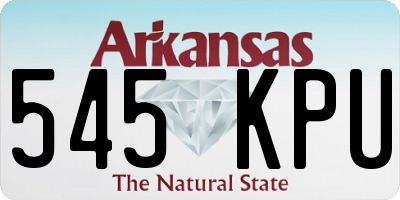 AR license plate 545KPU