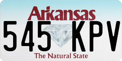 AR license plate 545KPV