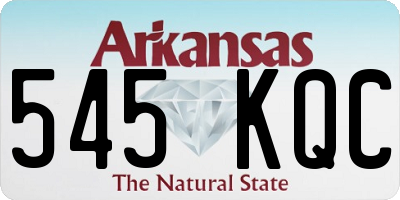 AR license plate 545KQC