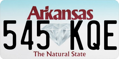 AR license plate 545KQE