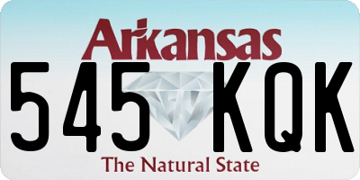 AR license plate 545KQK