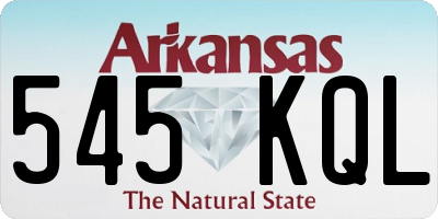AR license plate 545KQL