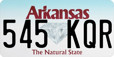 AR license plate 545KQR