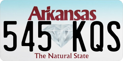 AR license plate 545KQS