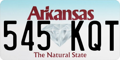 AR license plate 545KQT