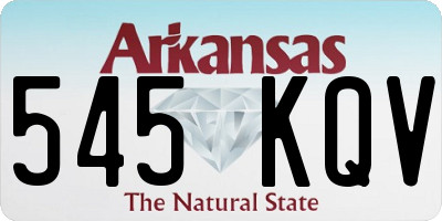 AR license plate 545KQV