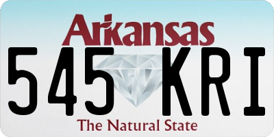 AR license plate 545KRI