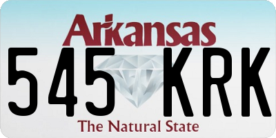 AR license plate 545KRK