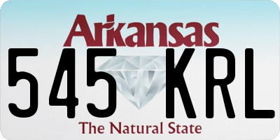 AR license plate 545KRL