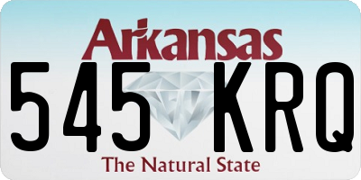 AR license plate 545KRQ
