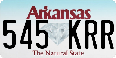 AR license plate 545KRR
