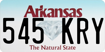 AR license plate 545KRY