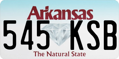 AR license plate 545KSB